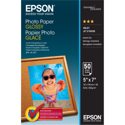 Fotopopierius Epson Photo Paper Glossy 50 sheets