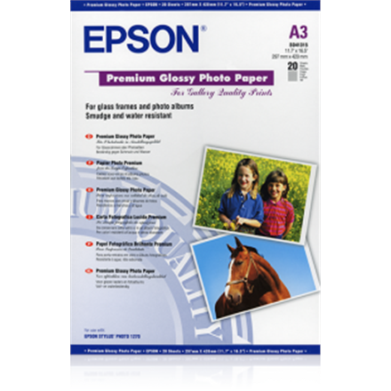 Fotopopierius Epson Premium Glossy Photo Paper A3