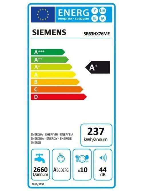 Indaplovė Siemens SR63HX76ME