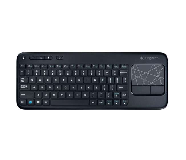 Klaviatūra LOGITECH Wireless Touch Keyboard K400 Plus - INT BLACK