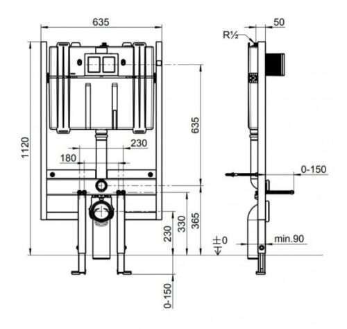 Potinkinis wc rėmas Villeroy 92247600