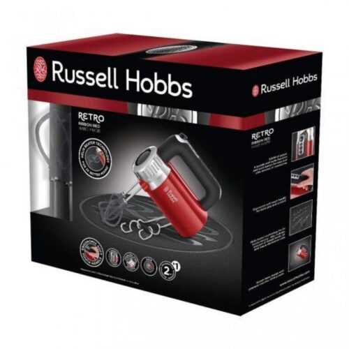 Retro rankinis mikseris Russell Hobbs 25200-56 (red)