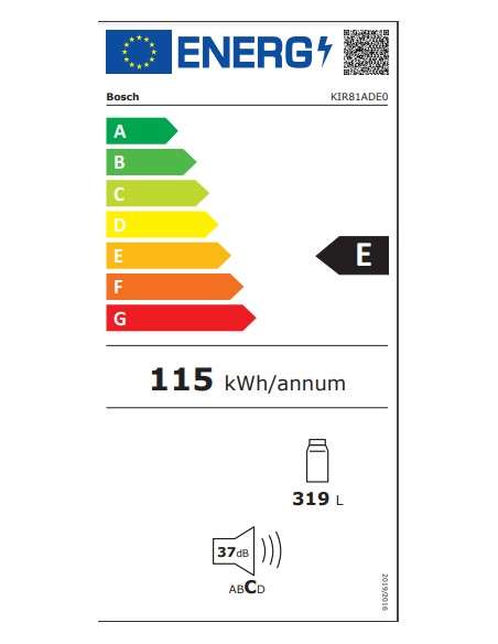 Šaldytuvas Bosch KIR81ADE0