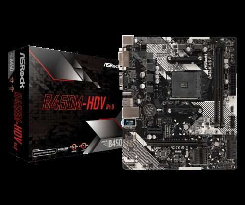 Motherboard Asrock B450M-HDV R4.0 (AM4