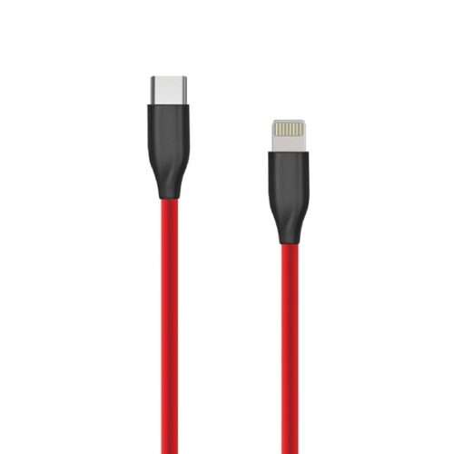 Silikoninis kabelis USB Type C- Lightning