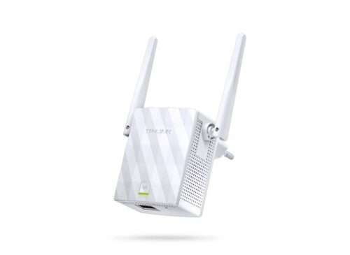 TP-LINK 300MBit WLAN N Repeater wall-mountable Qualcomm Chipsatz 2T2R 2.4GHz 802.11b/g/n 1 10/100M LAN 2 fixed antennas