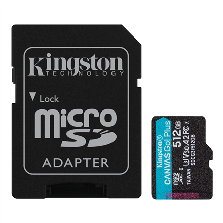 Kingston microSD Memory Card Canvas Go! Plus 512 GB