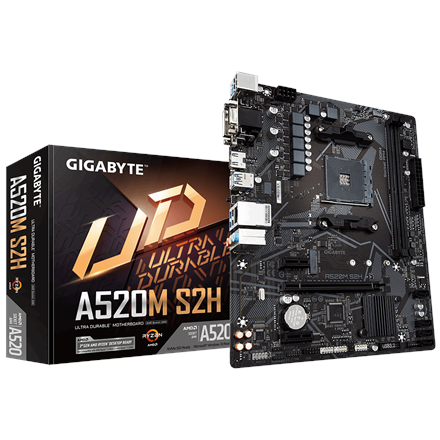 Gigabyte A520M S2H 1.0 Processor family AMD